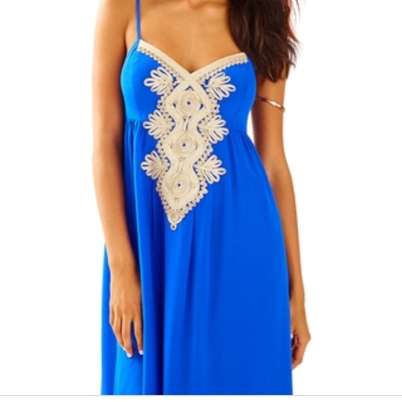 lilly pulitzer blue maxi dress